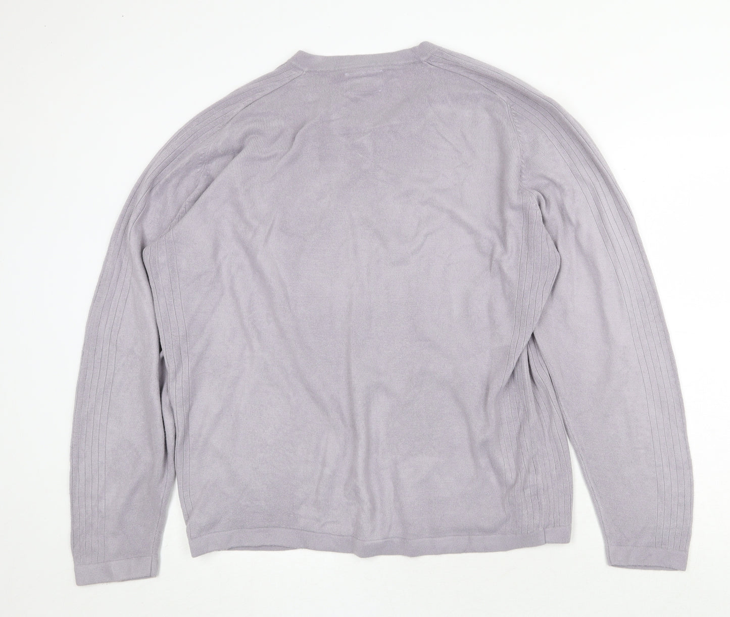 NEXT Mens Purple Acrylic Pullover Sweatshirt Size L