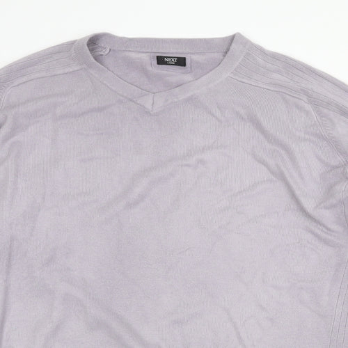 NEXT Mens Purple Acrylic Pullover Sweatshirt Size L
