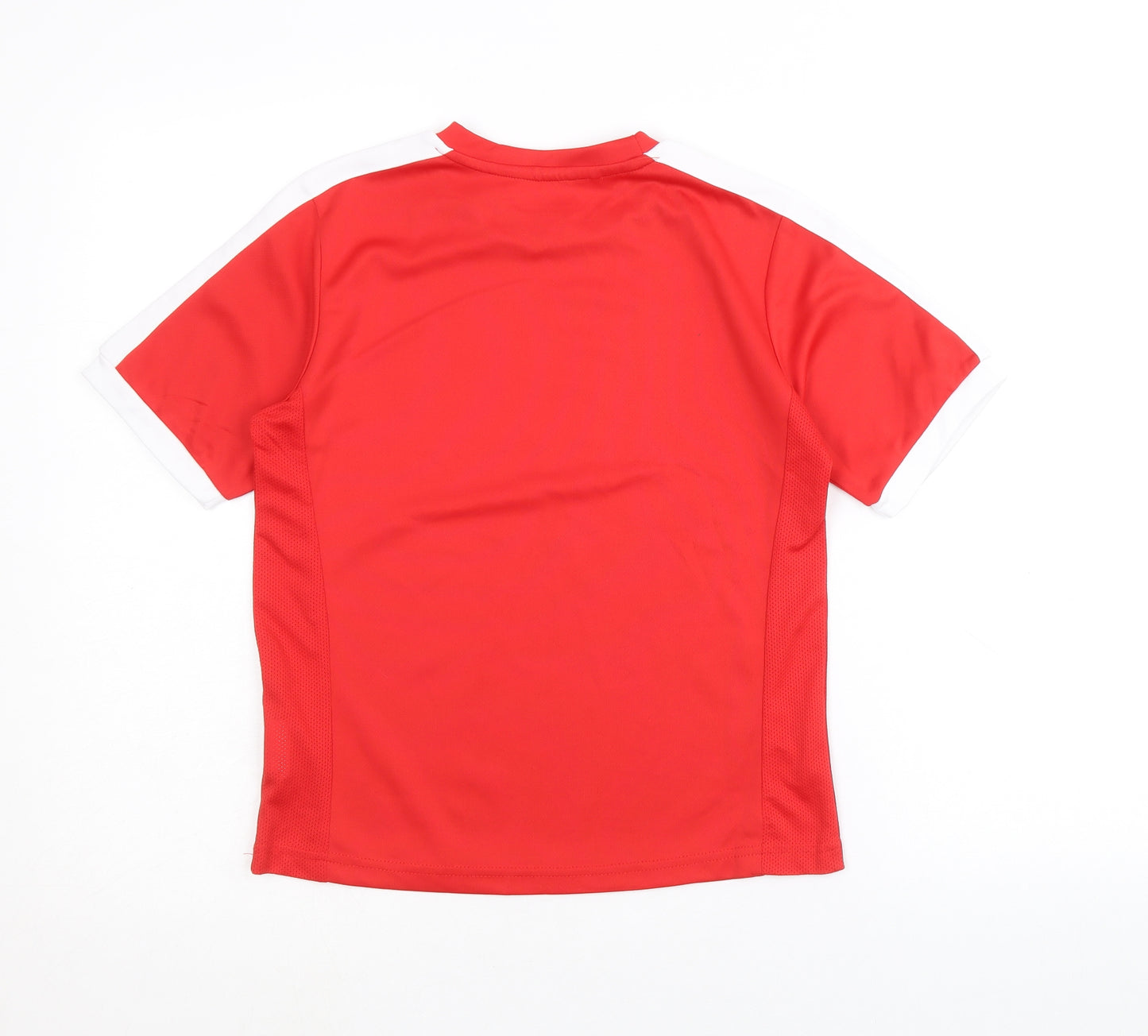 Sondico Boys Red Polyester Basic T-Shirt Size 9-10 Years Round Neck Pullover