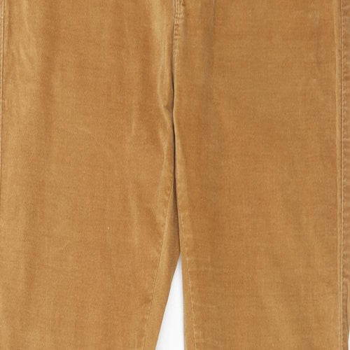 Zara Girls Brown Cotton Skinny Jeans Size 13-14 Years Regular Zip