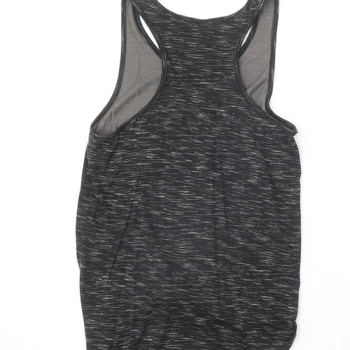 H&M Girls Black Cotton Basic Tank Size 8-9 Years Scoop Neck Pullover