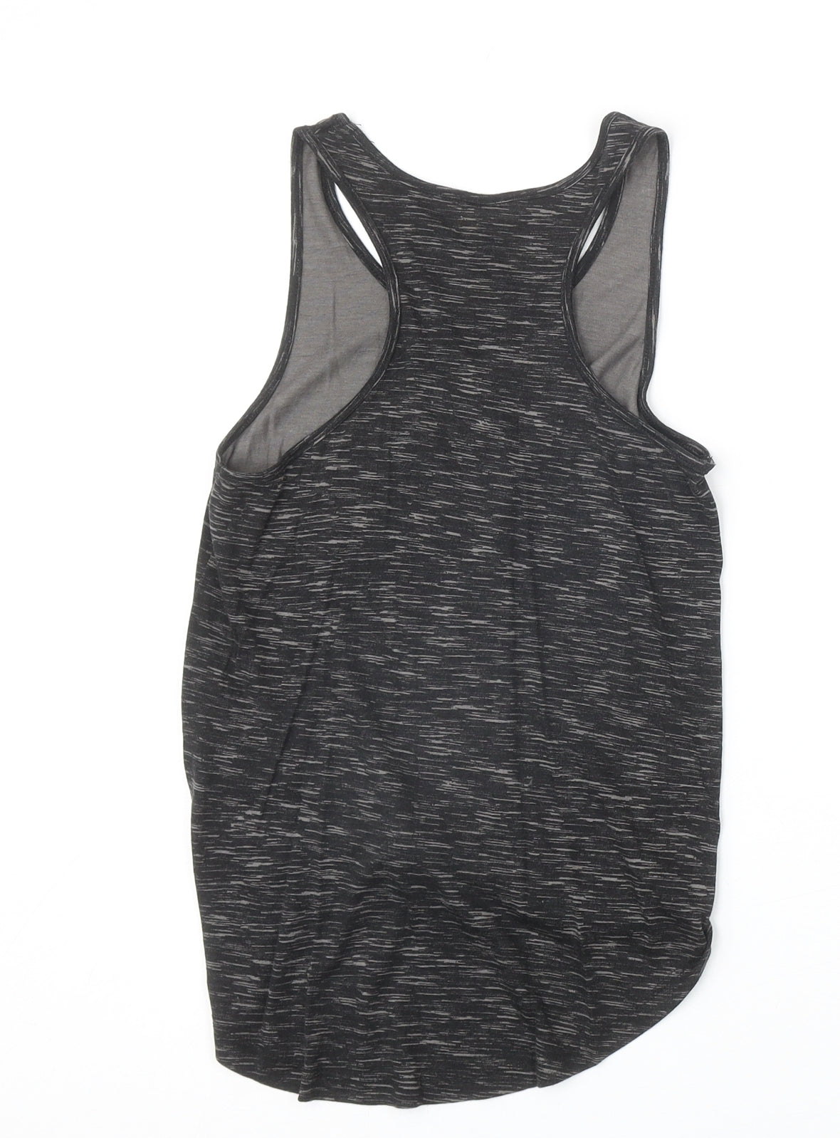 H&M Girls Black Cotton Basic Tank Size 8-9 Years Scoop Neck Pullover