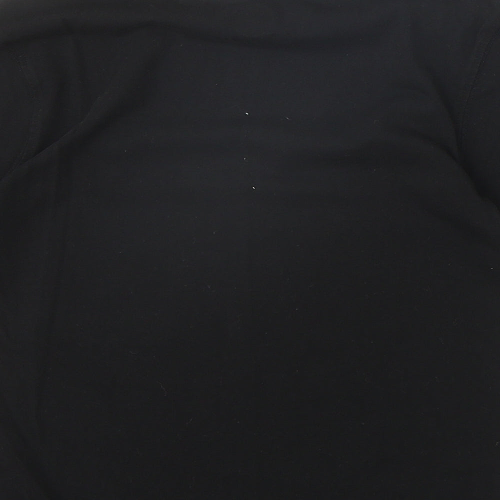 Timberland Boys Black 100% Cotton Basic T-Shirt Size XS Round Neck Pullover