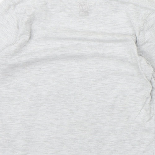F&F Boys Grey Cotton Basic T-Shirt Size 3-4 Years Round Neck Pullover - Team Dino