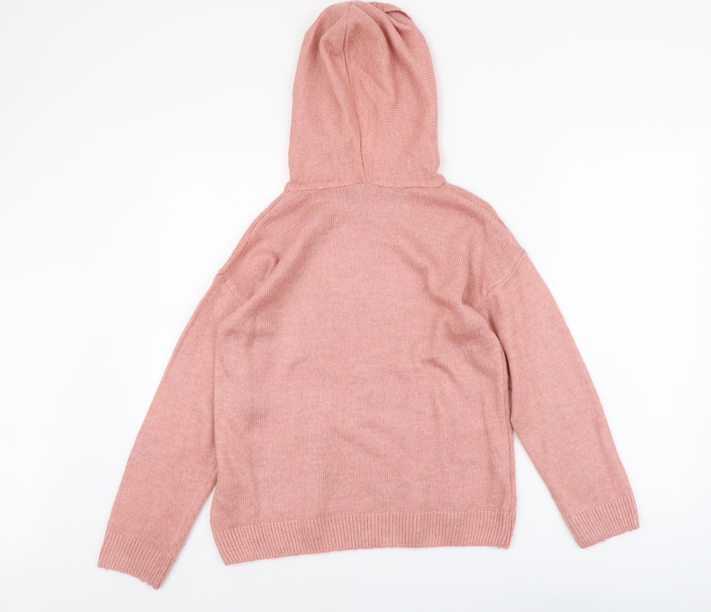 LC Waikiki Girls Pink Round Neck Acrylic Pullover Jumper Size 10-11 Years Pullover