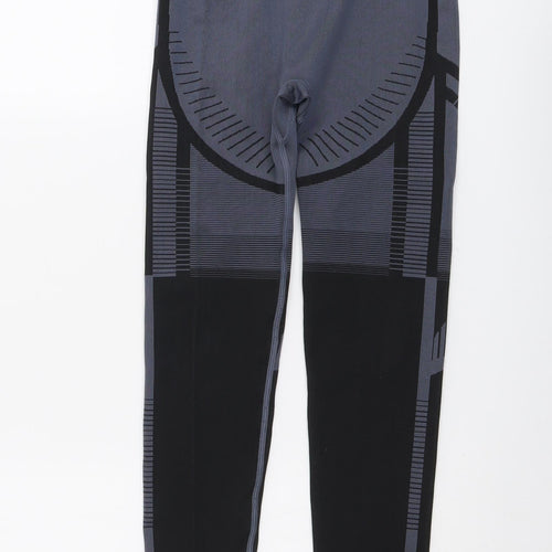 Preworn Womens Grey Polyester Compression Leggings Size M L23 in Regular Pullover