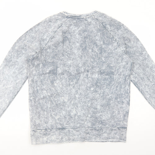 Cedar Wood State Mens Grey Cotton Pullover Sweatshirt Size L