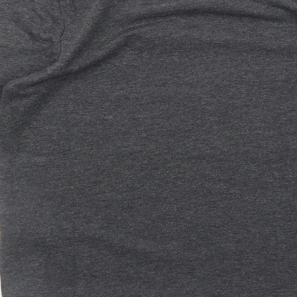 Character.Com Girls Grey Cotton Basic T-Shirt Size 8 Years Round Neck Pullover - Run Wild