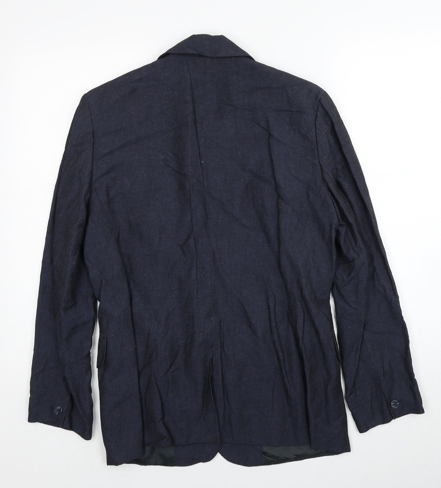 Laura Ashley Womens Blue Viscose Jacket Suit Jacket Size 14