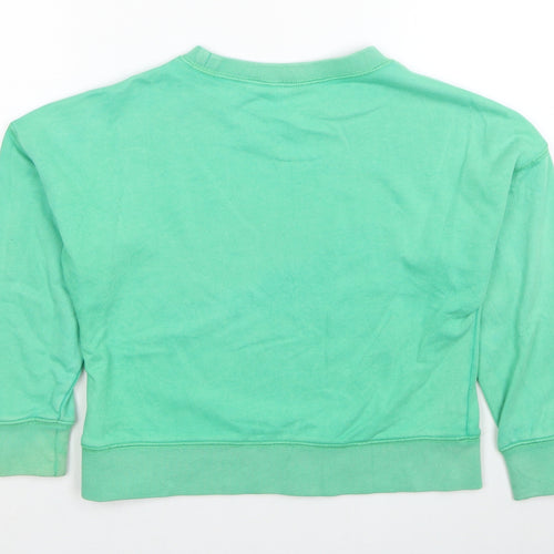 Gap Girls Green Cotton Pullover Sweatshirt Size 6-7 Years Pullover - Unicorn