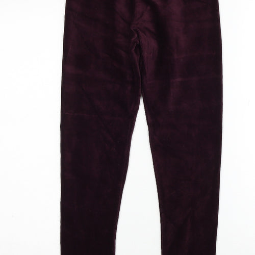 Marks and Spencer Womens Purple Cotton Jogger Leggings Size 10