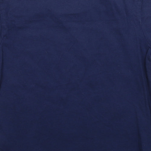Primark Boys Blue Cotton Basic T-Shirt Size 6-7 Years Round Neck Pullover - Dinosaur