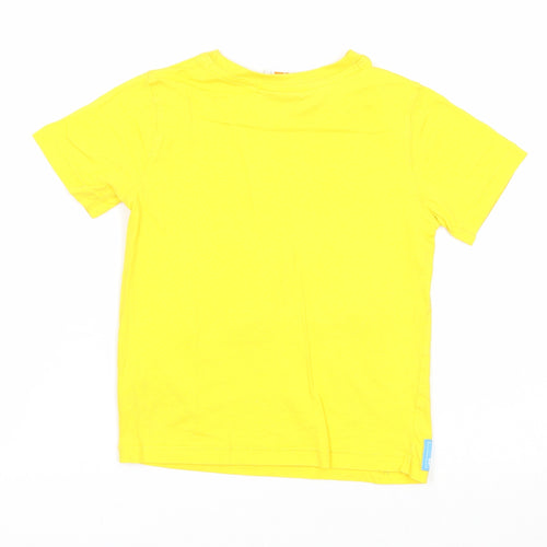 George Boys Yellow Cotton Basic T-Shirt Size 3-4 Years Round Neck Pullover - Minions