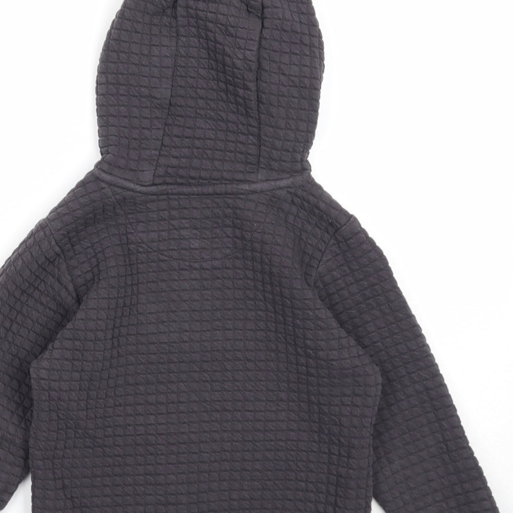 Nutmeg Boys Grey Cotton Pullover Hoodie Size 3-4 Years Pullover