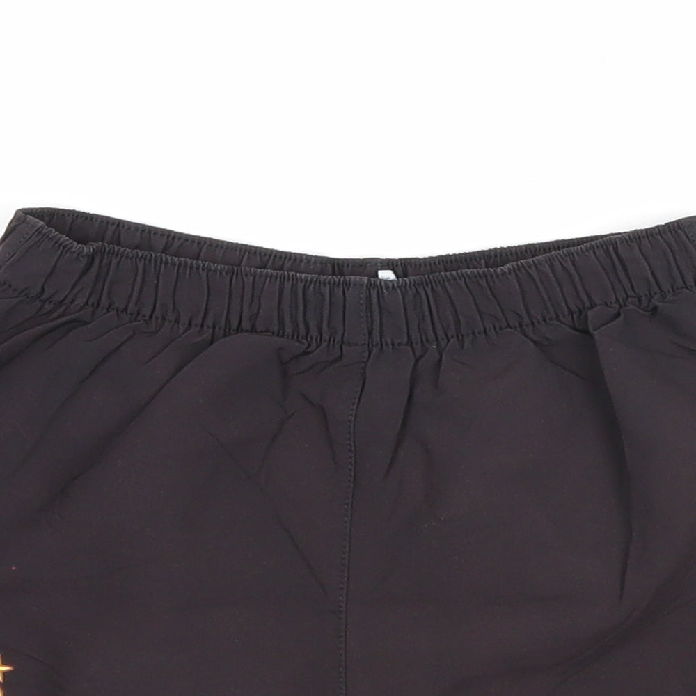 Umbro Boys Black Polyester Sweat Shorts Size 4-5 Years Regular - M.C.F.C