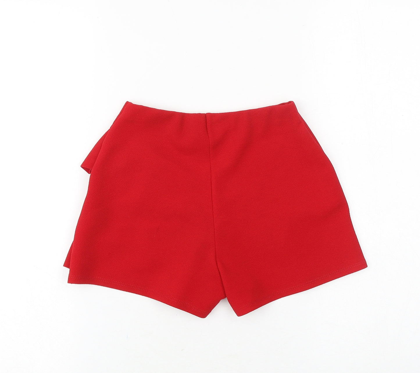 Candy Couture Girls Red Polyester Boyfriend Shorts Size 9 Years Regular