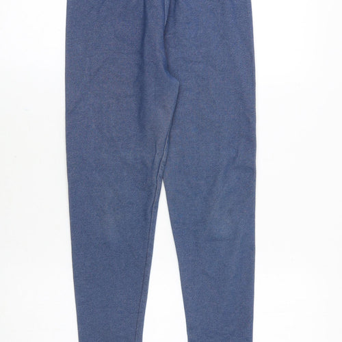 Matalan Girls Blue Cotton Jogger Trousers Size 12 Years Regular Pullover - Leggings