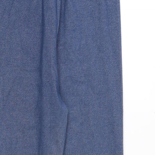 Matalan Girls Blue Cotton Jogger Trousers Size 12 Years Regular Pullover - Leggings