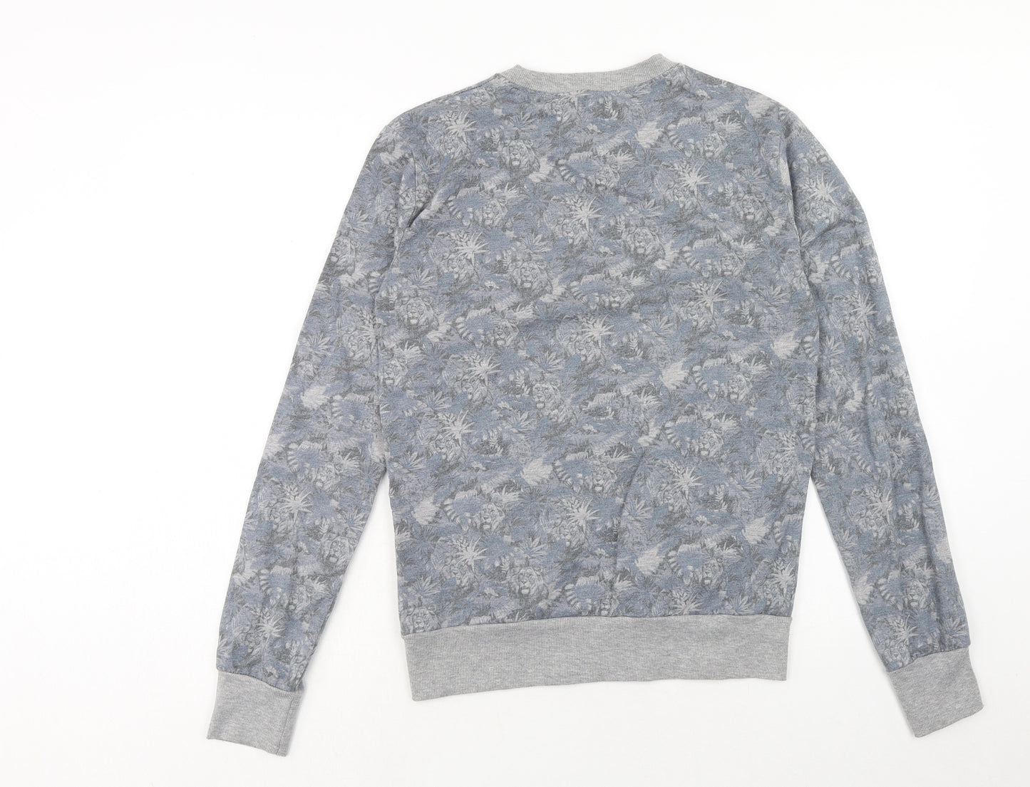 Cedar Wood State Mens Blue Geometric Cotton Pullover Sweatshirt Size XS