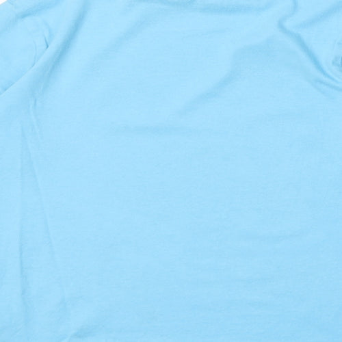 Primark Boys Blue 100% Cotton Basic T-Shirt Size 7-8 Years Round Neck Pullover - Lego