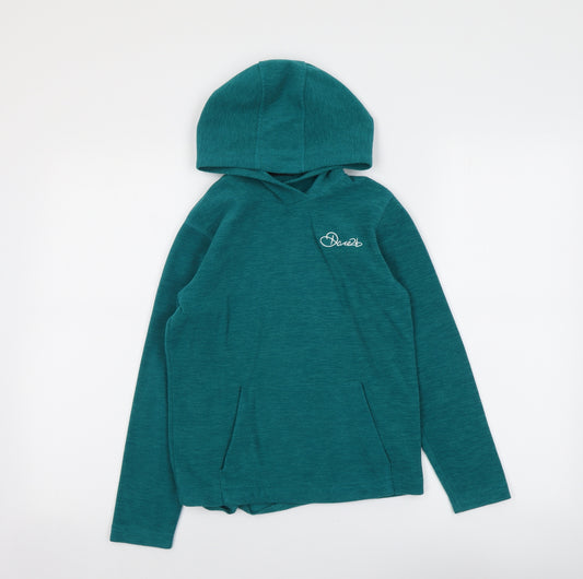 Dare 2B Boys Green Polyester Pullover Hoodie Size 9-10 Years Pullover