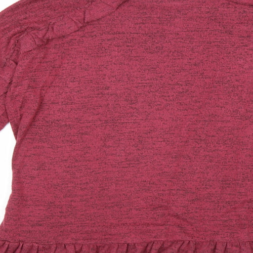 Primark Girls Purple Viscose Basic T-Shirt Size 11-12 Years Round Neck Pullover