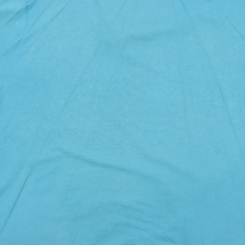 George Mens Blue Viscose T-Shirt Size 2XL Round Neck - Ya Booze Ya Snooze