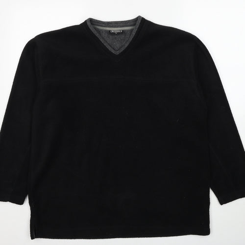 Originals Mens Black Polyester Pullover Sweatshirt Size M