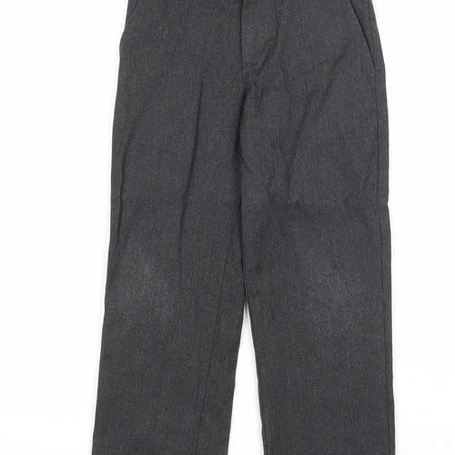 George Boys Grey Polyester Chino Trousers Size 5-6 Years Regular Pullover