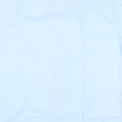 Zero Mens Blue Polyester Button-Up Size XL Collared Button