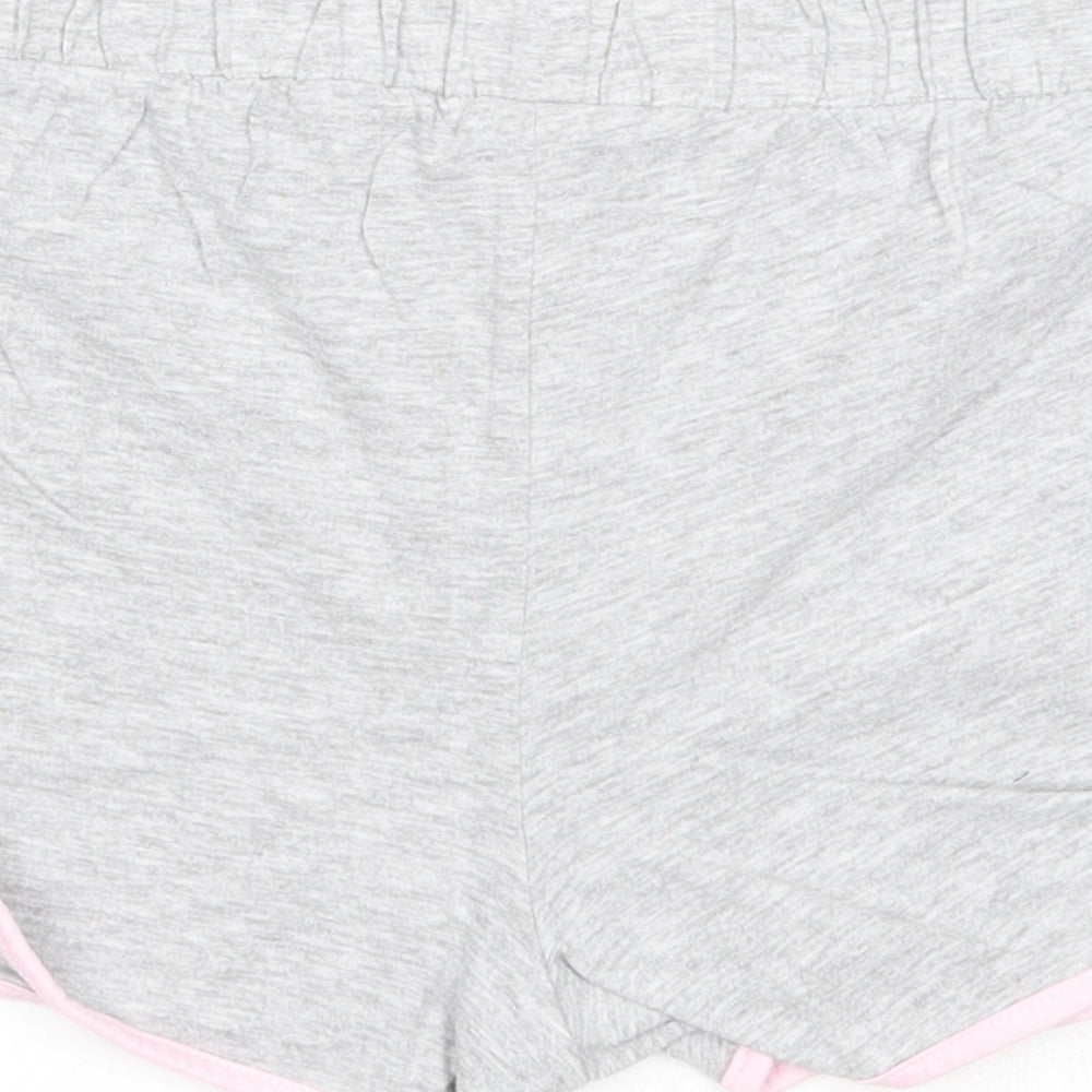 Preworn Girls Grey Cotton Sweat Shorts Size 10 Years Regular