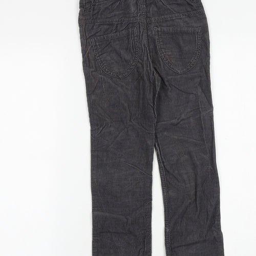 H&M Girls Grey 100% Cotton Carrot Trousers Size 5-6 Years Regular Zip