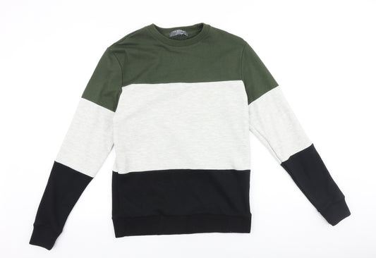 Primark Mens Multicoloured Cotton Pullover Sweatshirt Size S