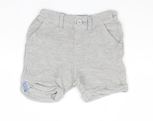 NEXT Boys Grey Cotton Chino Shorts Size 2-3 Years Regular