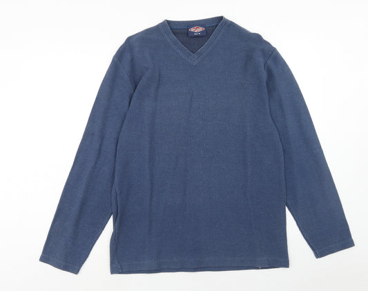 Lee Cooper Mens Blue Polyester Pullover Sweatshirt Size M