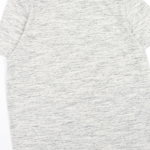 River Island Mens Grey Polyester T-Shirt Size S Round Neck