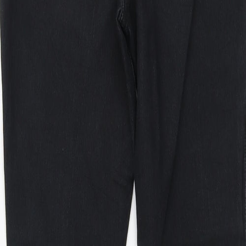 Coco Drillo Girls Black Cotton Straight Jeans Size 11-12 Years Regular Button