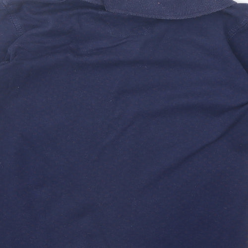 HUGO BOSS Boys Blue 100% Cotton Pullover Polo Size 5 Years Collared Button
