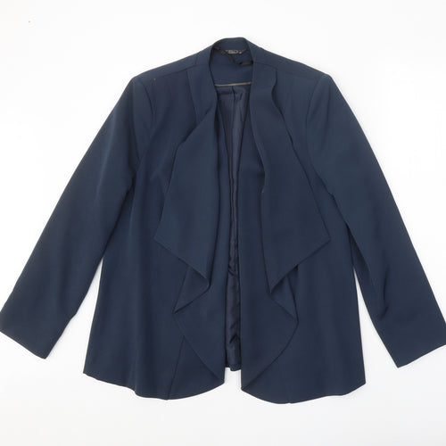 Bonmarché Womens Blue Polyester Jacket Blazer Size 16