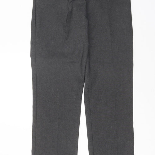 The Kids Division Girls Grey Polyester Carrot Trousers Size 11-12 Years Regular Zip