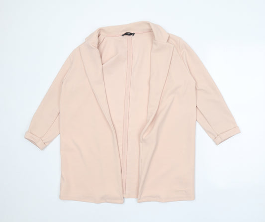 F&F Womens Pink Polyester Jacket Blazer Size 10 - Open
