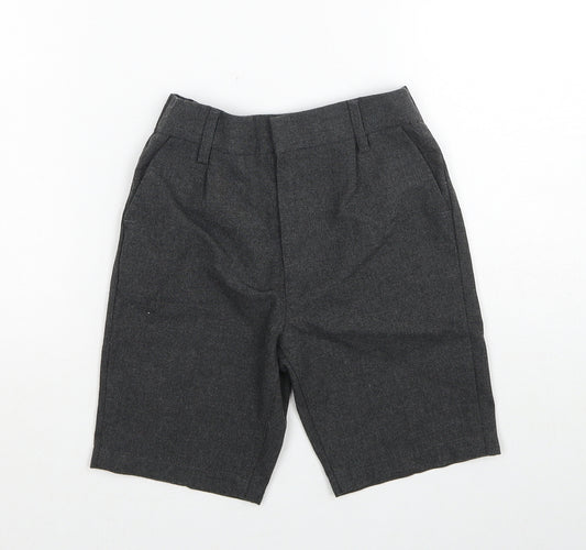 Debenhams Boys Grey Polyester Chino Shorts Size 6 Years Regular Zip