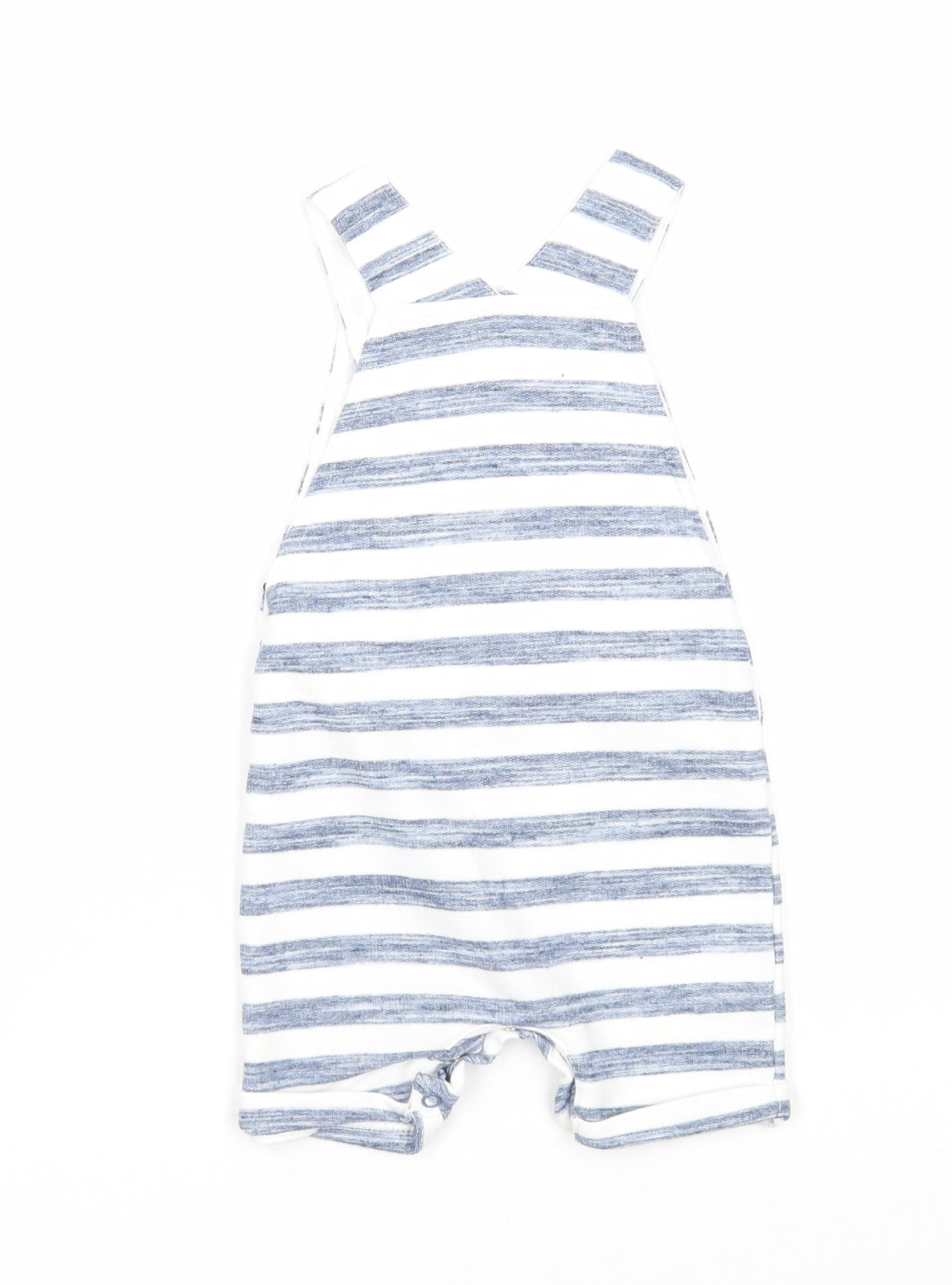 Primark Boys Blue Striped Polyester Dungaree One-Piece Size 6-9 Months Snap - Lion Print