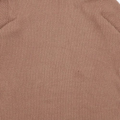 Sfera Womens Pink V-Neck Polyester Pullover Jumper Size L