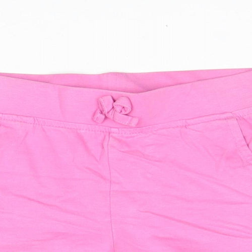 George Girls Pink 100% Cotton Hot Pants Shorts Size 5-6 Years Regular