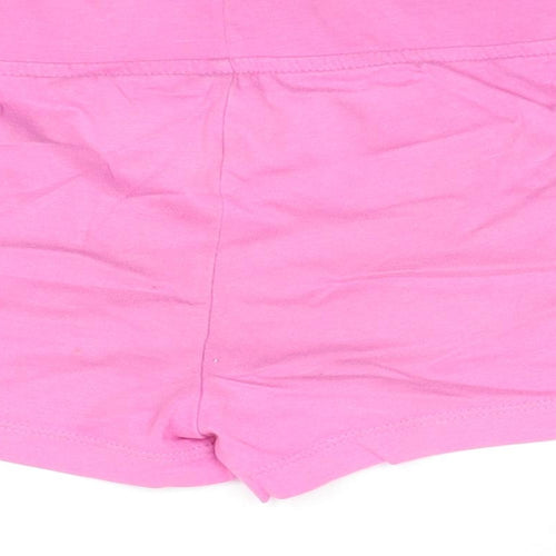 George Girls Pink 100% Cotton Hot Pants Shorts Size 5-6 Years Regular