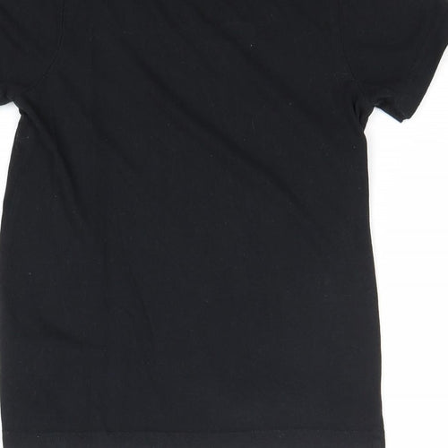 Primark Boys Black 100% Cotton Pullover T-Shirt Size 5-6 Years Round Neck Pullover - Dinosaur