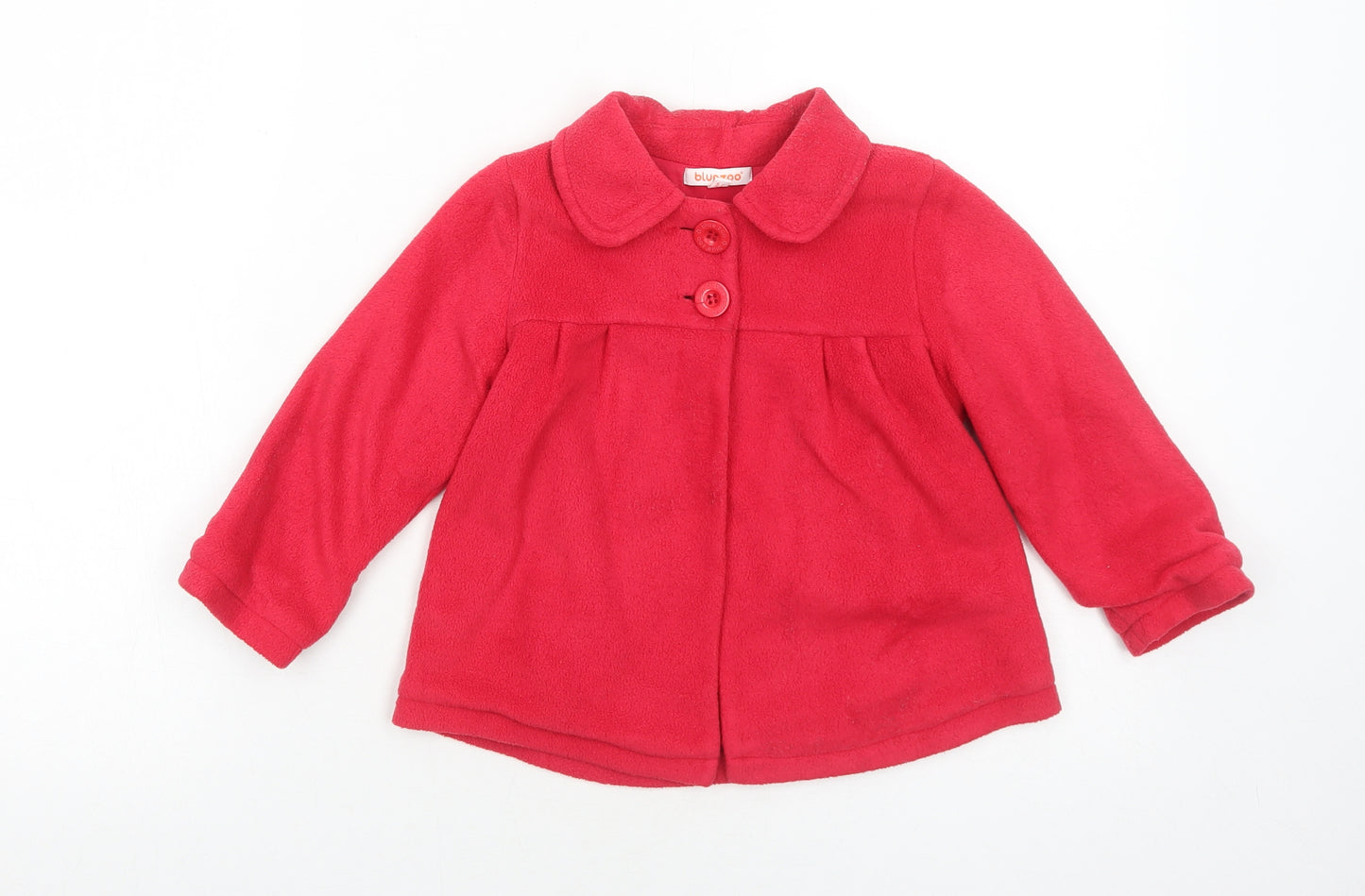 Blue Zoo Girls Red Jacket Size 3-4 Years Button