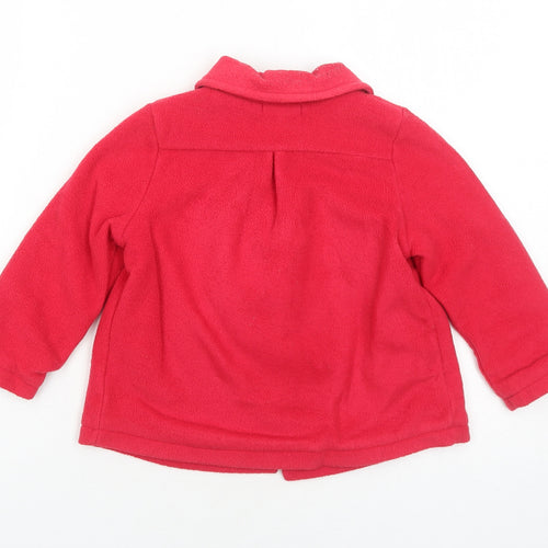 Blue Zoo Girls Red Jacket Size 3-4 Years Button