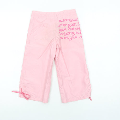 Destiny Girls Pink Polyester Rain Trousers Trousers Size 5-6 Years Regular Zip